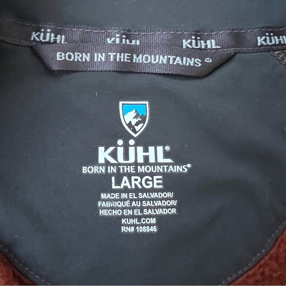 Kuhl Revel 1/4 Kashmira Fleece
Zip Men's Rust Half-Zip Sweater Size Large - Picture 7 of 7